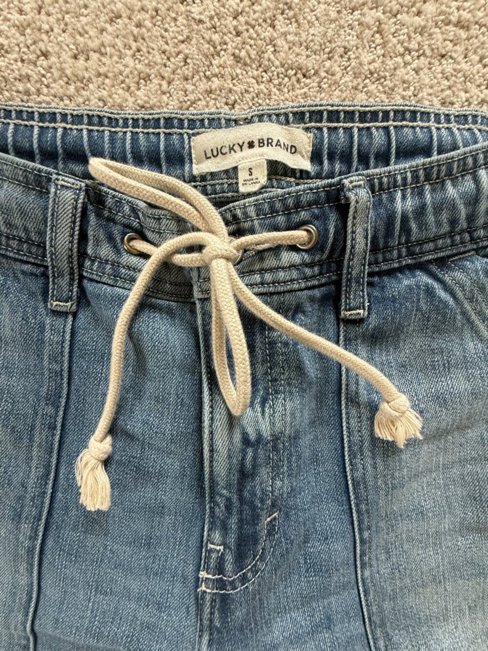 Lucky Brand Jeans - Patch Pocket Raw Hem Wide Leg
